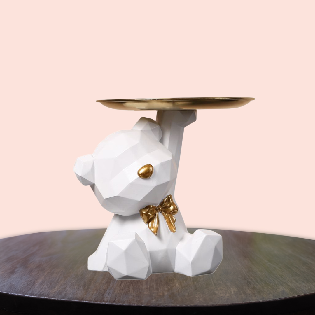 Geometric Bear Key Holder